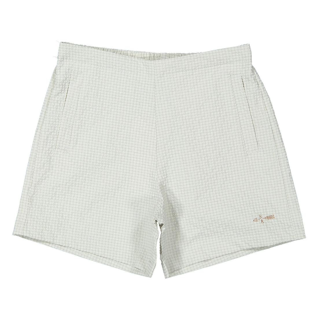 Boys and Arrows Grey Checked Shorts