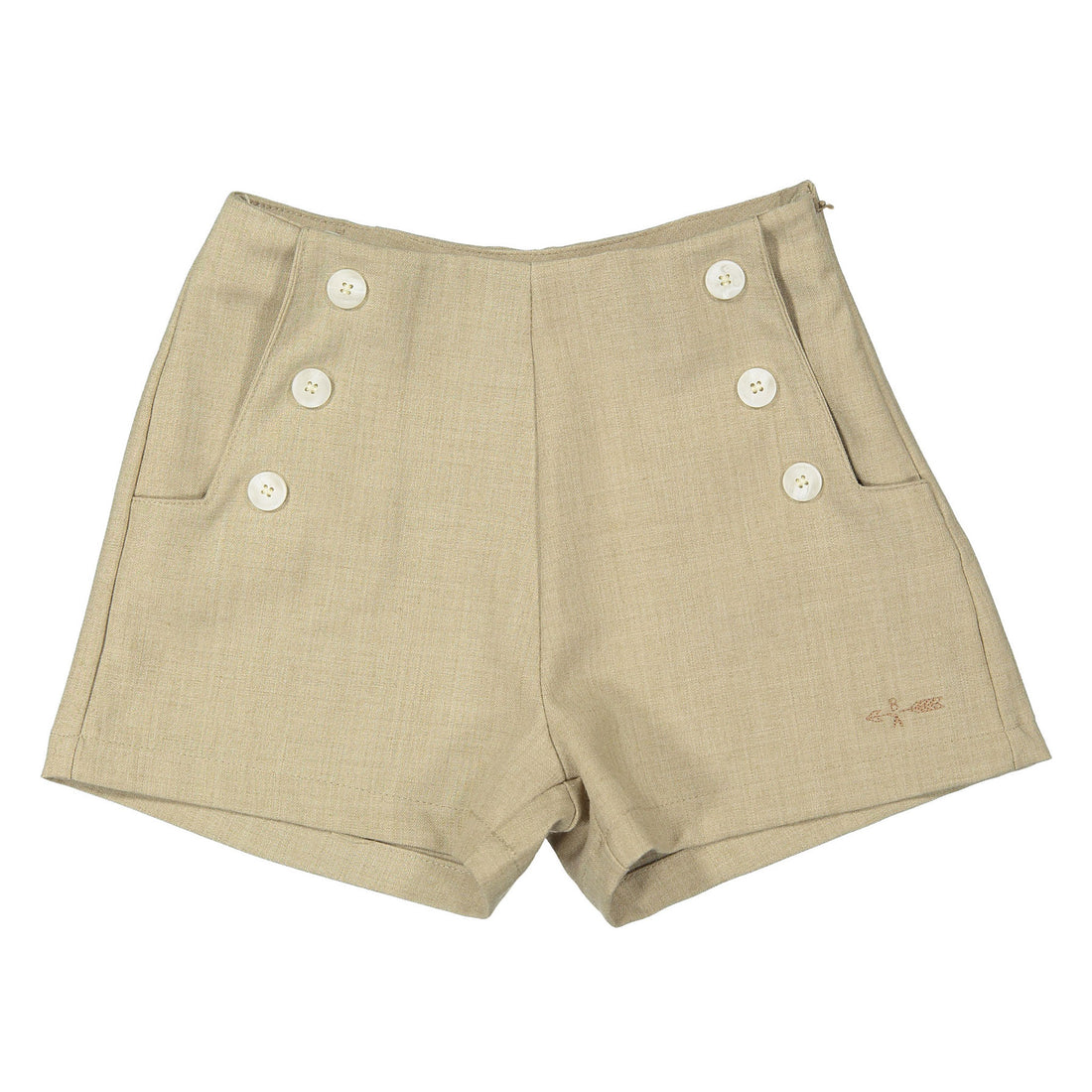 Boys and Arrows Tan Button Shorts