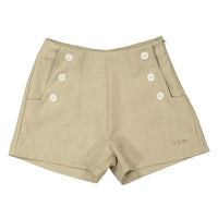 Boys and Arrows Tan Button Shorts