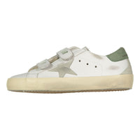 Golden Goose White/Ice/Green Old School Sneaker