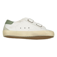 Golden Goose White/Ice/Green Old School Sneaker