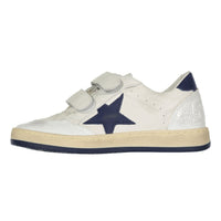 Golden Goose White/Blue Ballstar Strap Sneaker