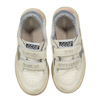 Golden Goose White/Gray/Light Blue Ballstar Strap Sneaker