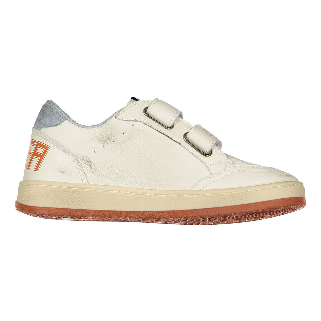 Golden Goose White/Gray/Light Blue Ballstar Strap Sneaker