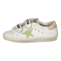 Golden Goose White/Green/Pink Old School Sneaker