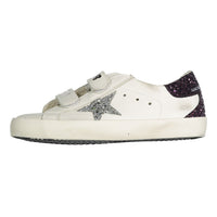 Golden Goose White/Silver/Brown Old School Sneaker