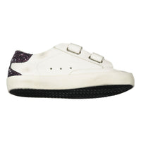 Golden Goose White/Silver/Brown Old School Sneaker