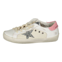 Golden Goose White/Silver/Pink Superstar Sneaker
