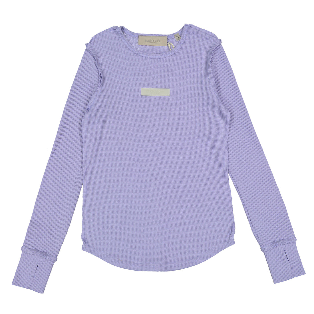 ELEMENTS Purple Seam  Waffle Tee
