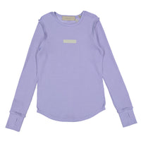 ELEMENTS Purple Seam  Waffle Tee