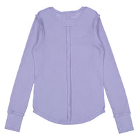 ELEMENTS Purple Seam  Waffle Tee