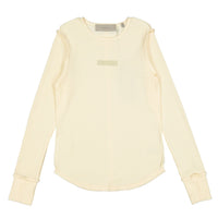 ELEMENTS Cream Seam  Waffle Tee
