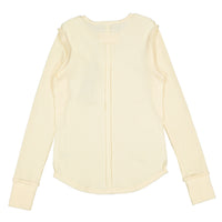 ELEMENTS Cream Seam  Waffle Tee