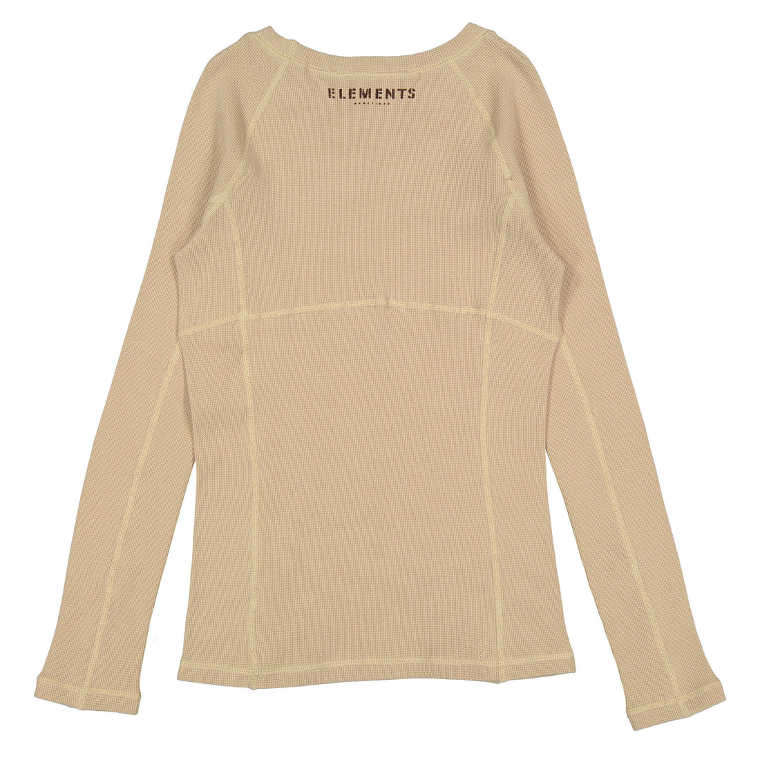 ELEMENTS Taupe Stamped Waffle Tee