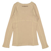 ELEMENTS Taupe Stamped Waffle Tee