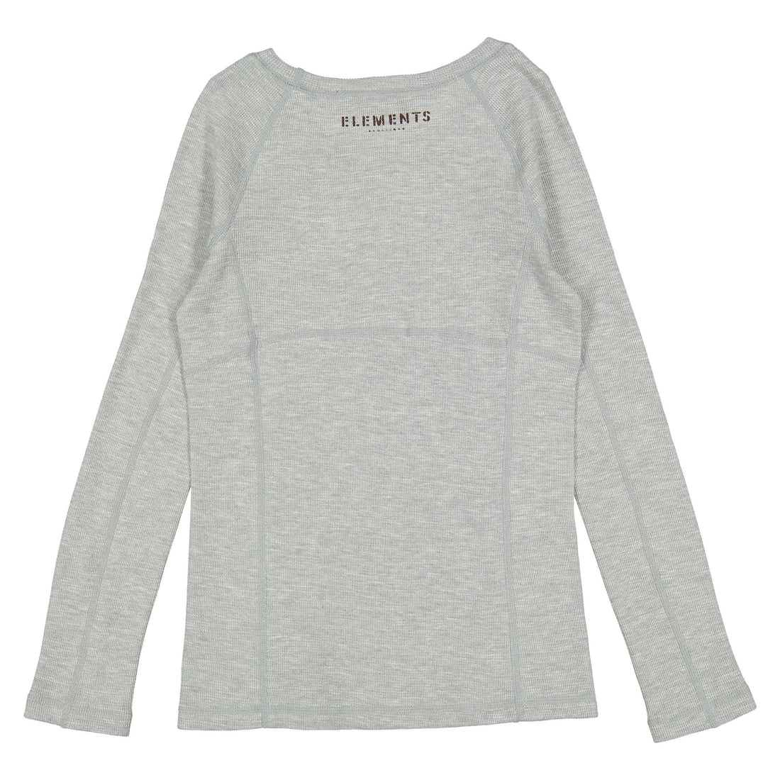ELEMENTS Grey Stamped Waffle Tee
