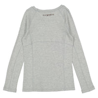 ELEMENTS Grey Stamped Waffle Tee