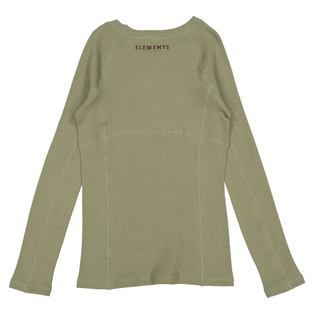 ELEMENTS Olive Stamped Waffle Tee