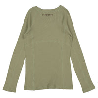 ELEMENTS Olive Stamped Waffle Tee