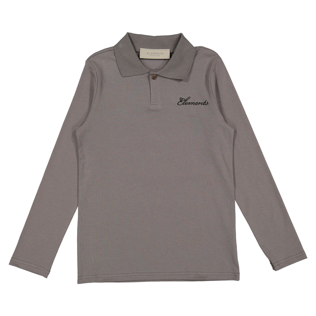 ELEMENTS Grey Polo Tee