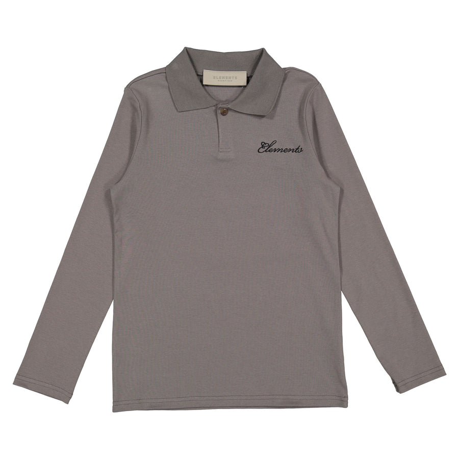 ELEMENTS Grey Polo Tee