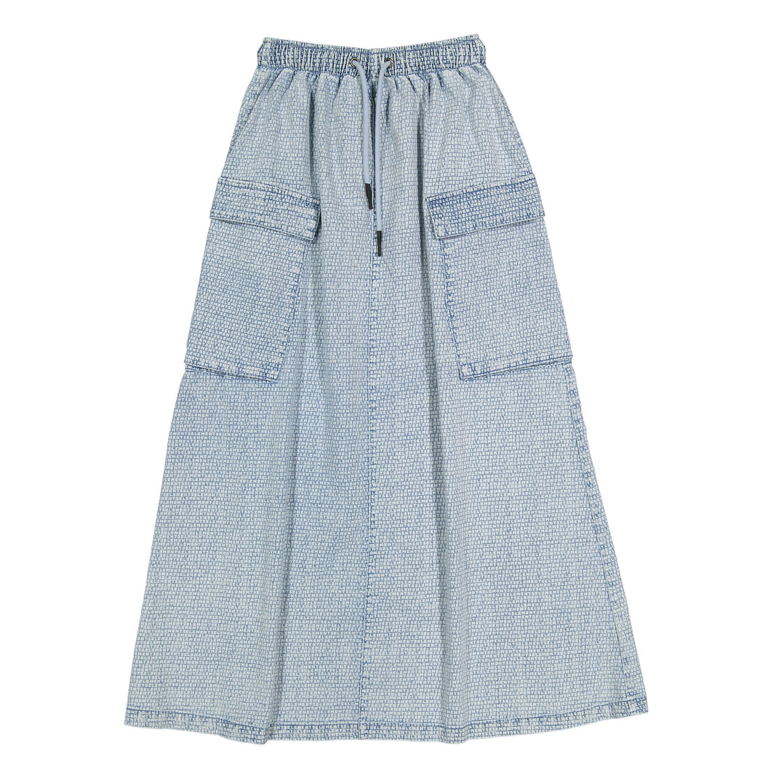 ELEMENTS Denim Logo Printed Cargo Skirt