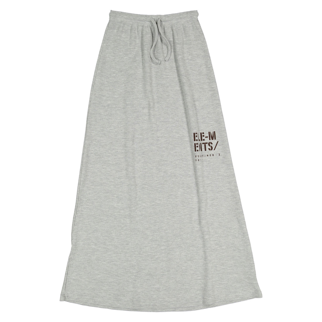 ELEMENTS Grey Stamped Waffle Skirt