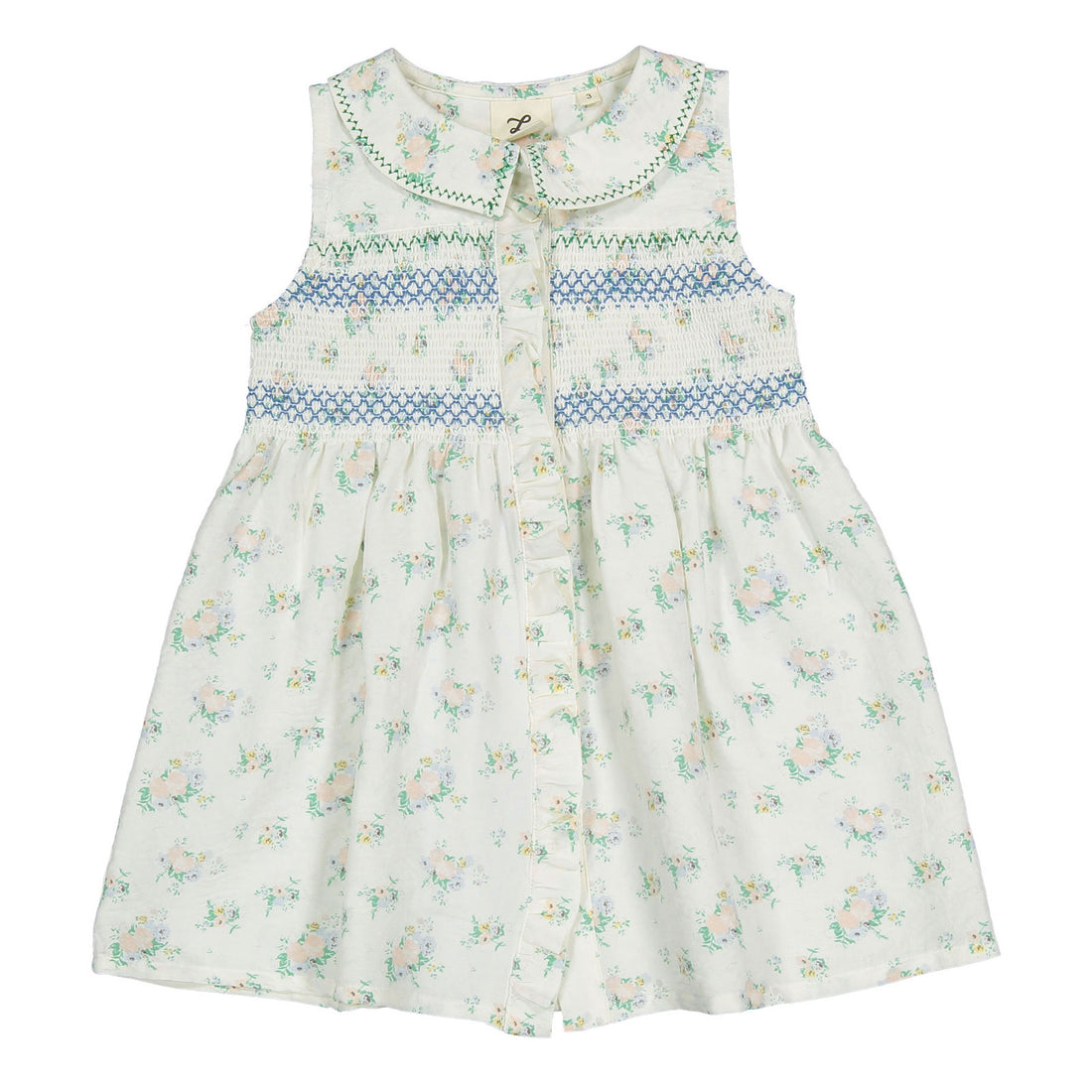 L by Ladida Floral Smocked Sleeveless Dress