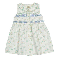 L by Ladida Floral Smocked Sleeveless Dress