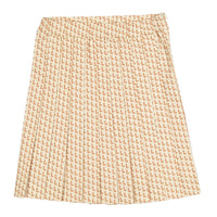 L by Ladida Peach Logo Pleated Skirt