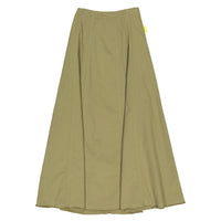 L by Ladida Olive Denim Paneled Maxi Skirt