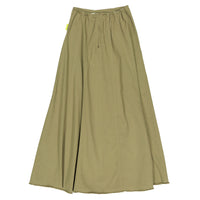 L by Ladida Olive Denim Paneled Maxi Skirt