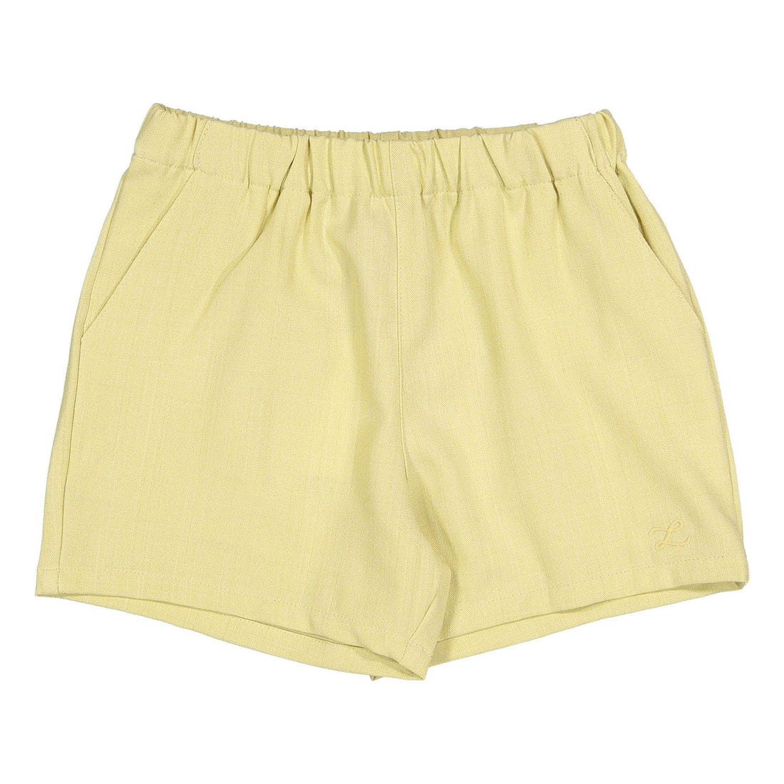 L by Ladida Yellow Elastic Shorts