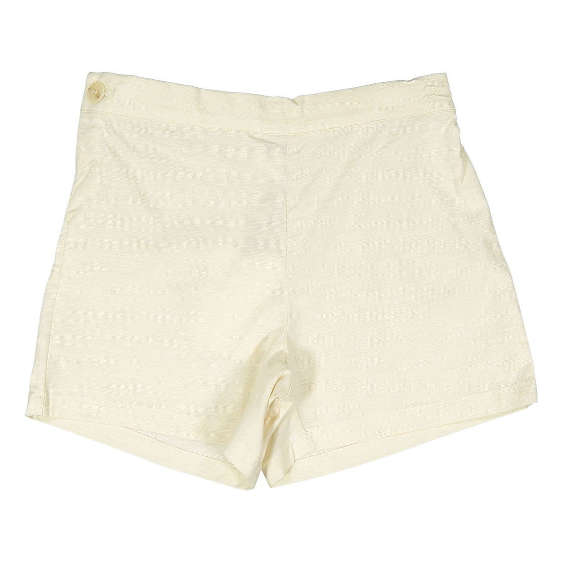 L by Ladida Cream Side Button Shorts