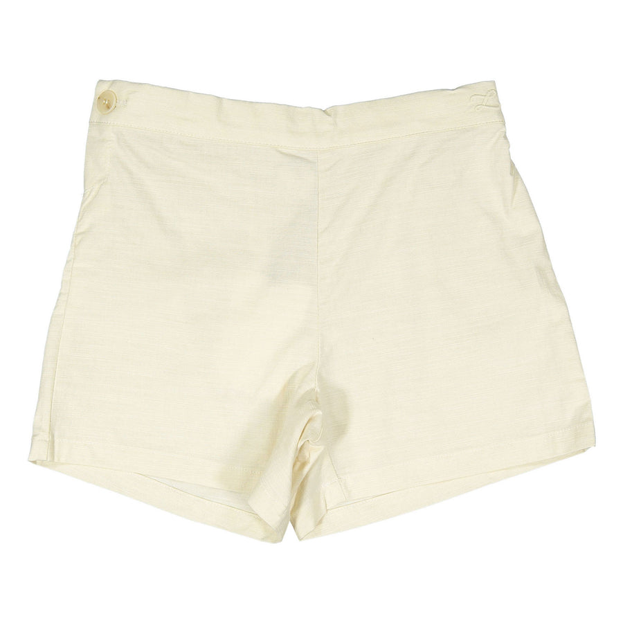 L by Ladida Cream Side Button Shorts