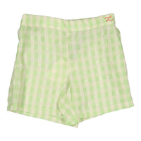 L by Ladida Lime Check Side Button Shorts