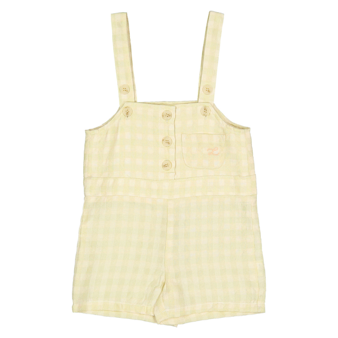 L by Ladida Yellow Plaid Overalls