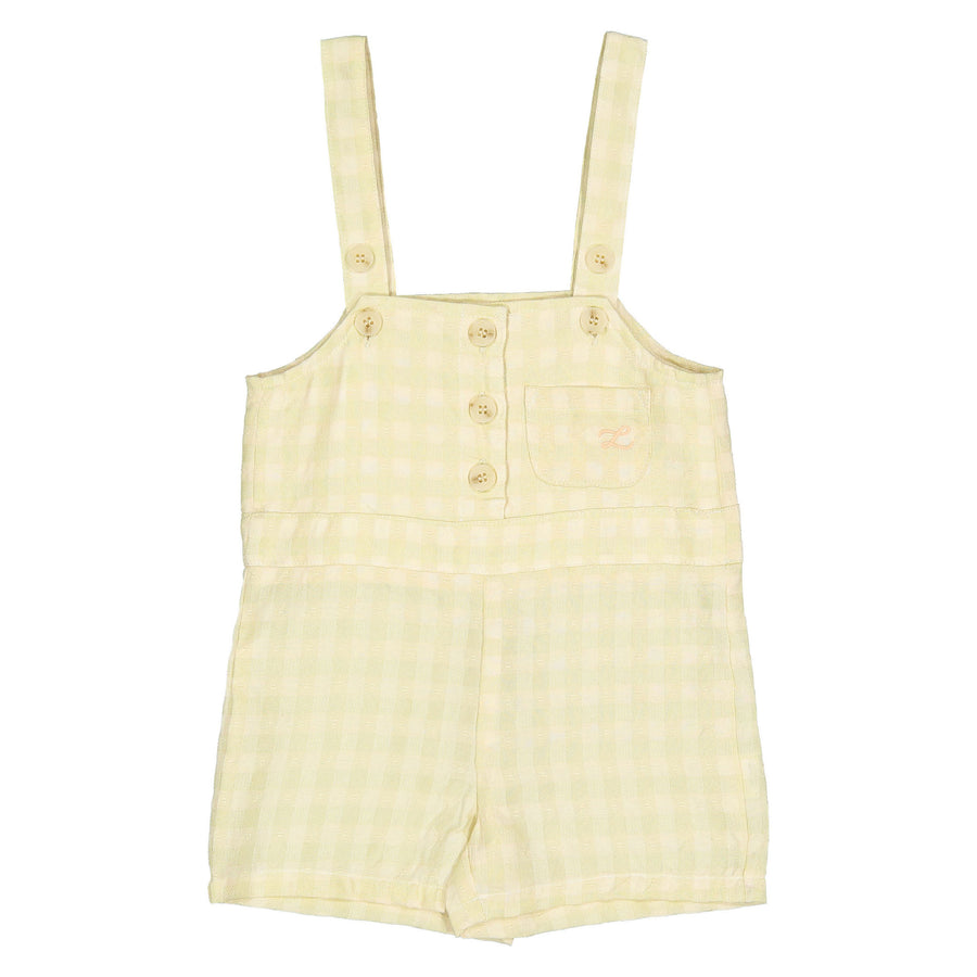 L by Ladida Yellow Plaid Overalls