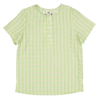 L by Ladida Lime Check Tunic