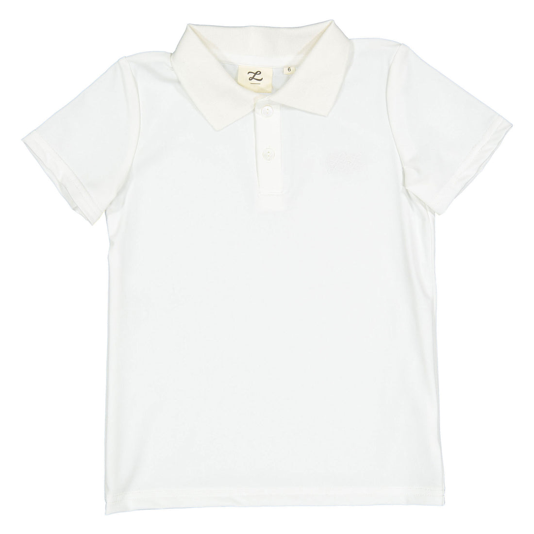 L by Ladida White Polo Shirt