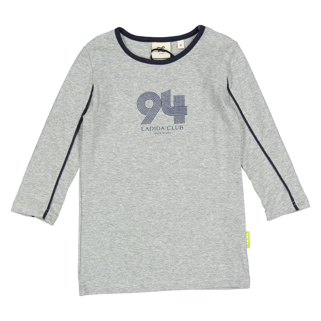 L by Ladida Heather Grey 3/4 Sleeve 94 Tee