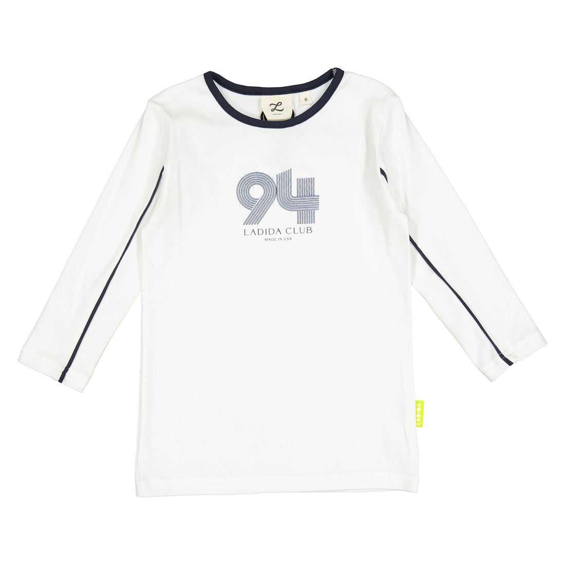 L by Ladida White 3/4 Sleeve 94 Tee