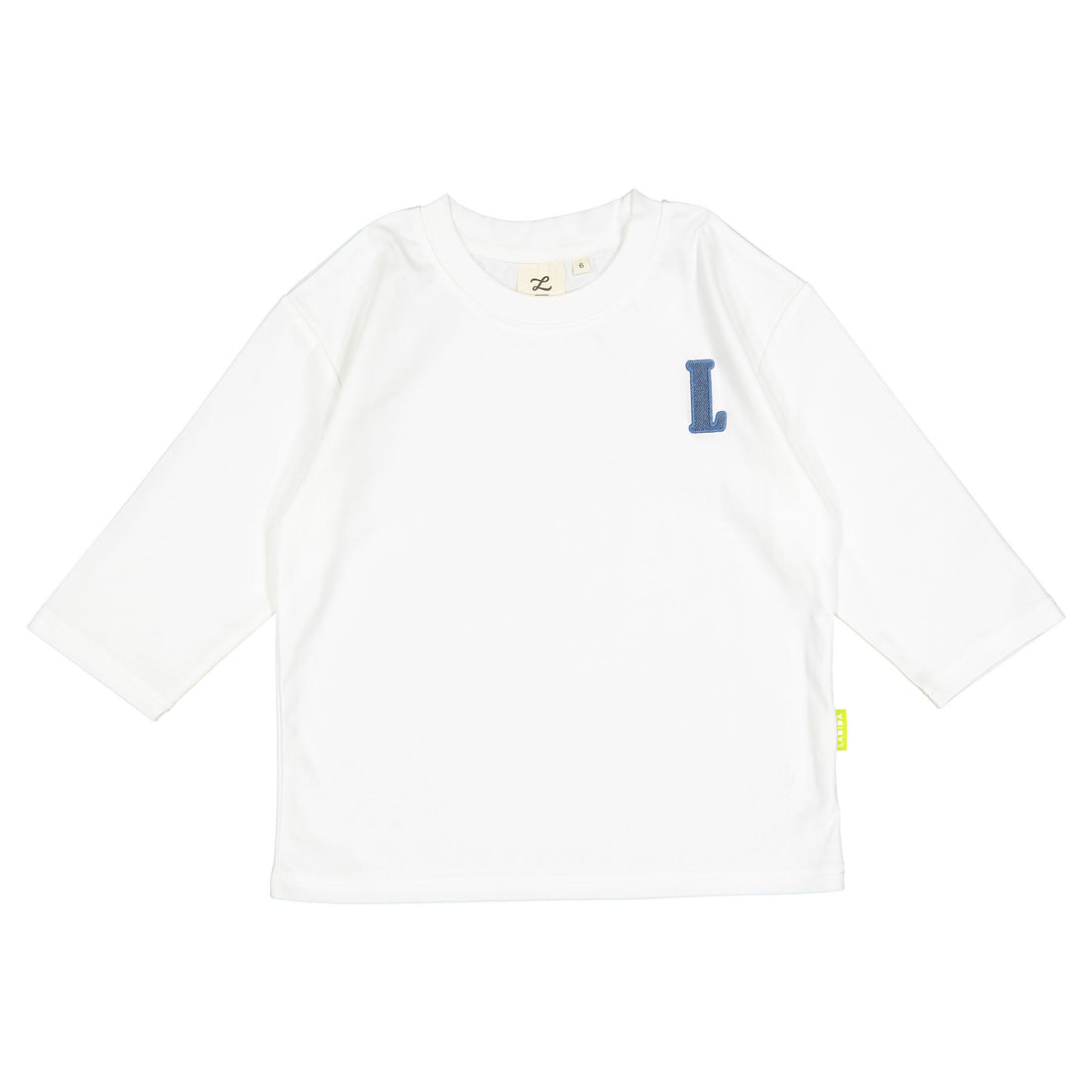 L by Ladida White L Logo Tee
