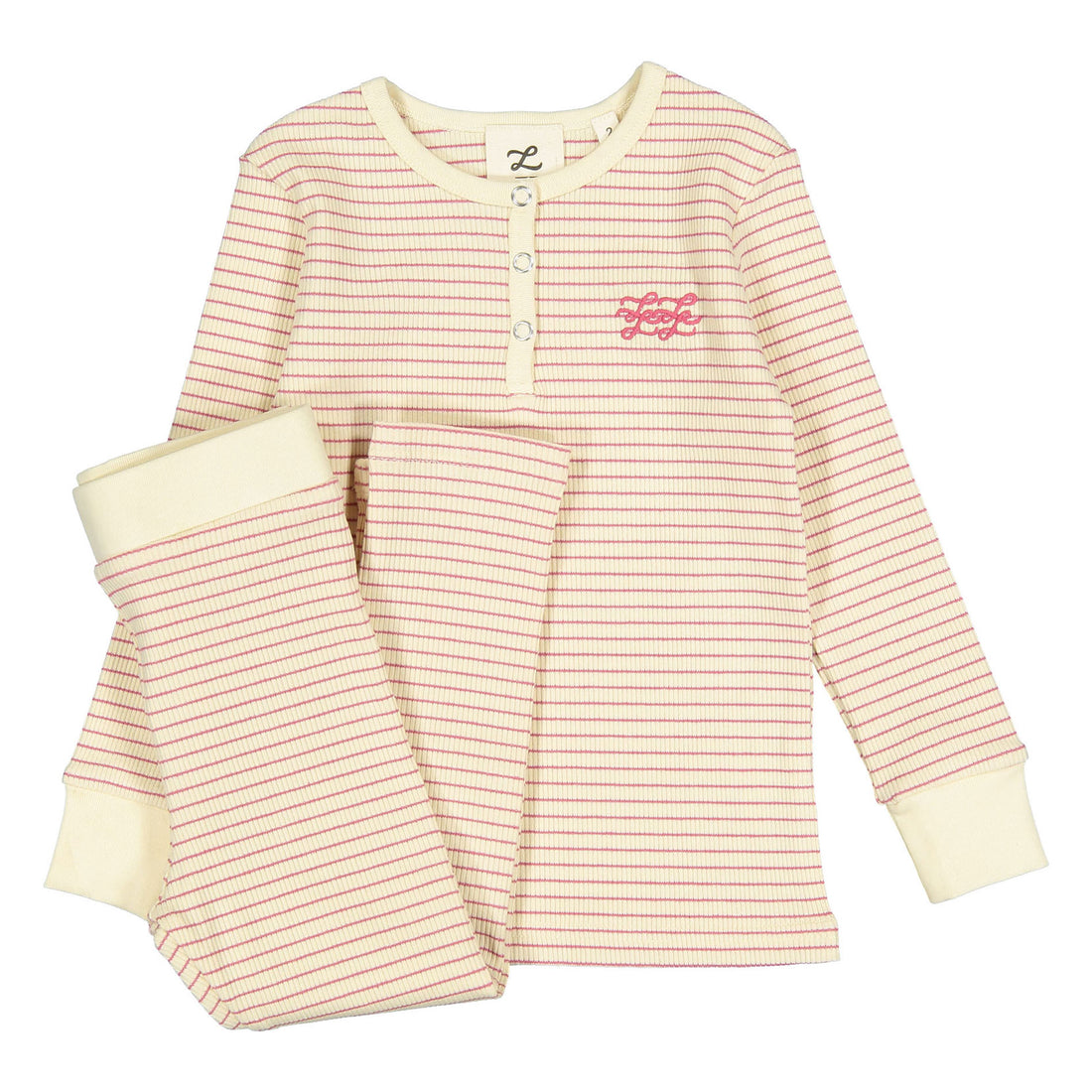 L by Ladida Pink Striped Pajamas