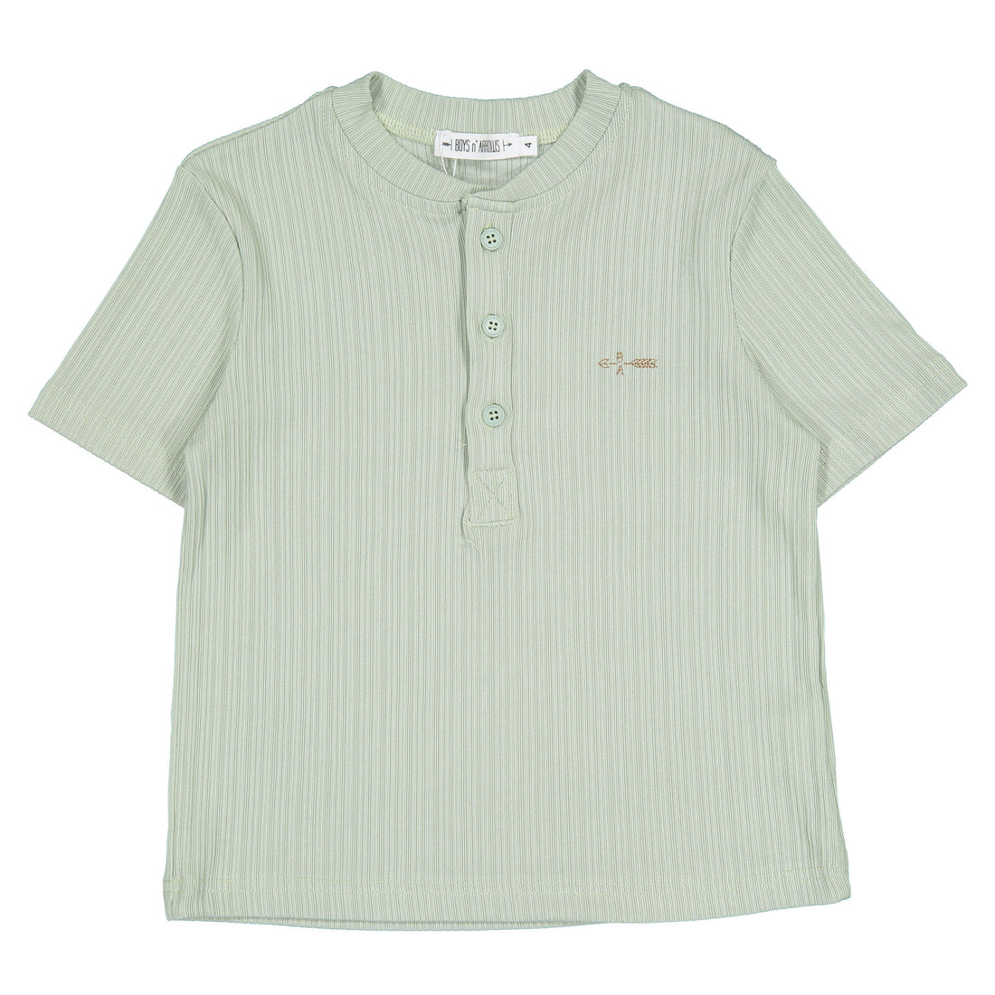 Boys and Arrows Light Green Ribbed Top