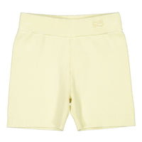 L by Ladida Yellow Ribbed Knit Shorts