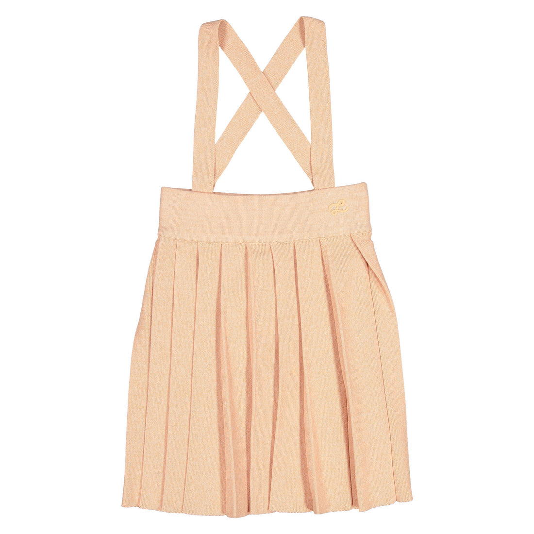 L by Ladida Peach Pleated Strap Knit Skirt