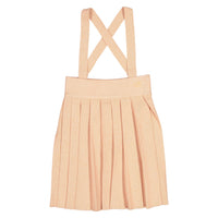 L by Ladida Peach Pleated Strap Knit Skirt
