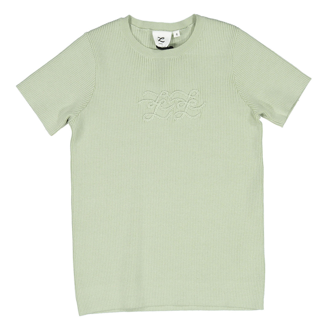 L by Ladida Light Green Ribbed Knit Sweater