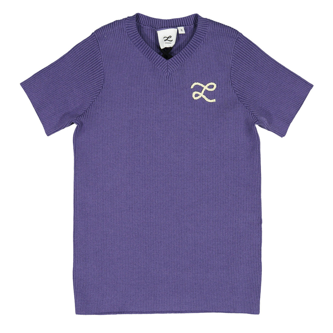 L by Ladida Periwinkle Ribbed Knit Sweater